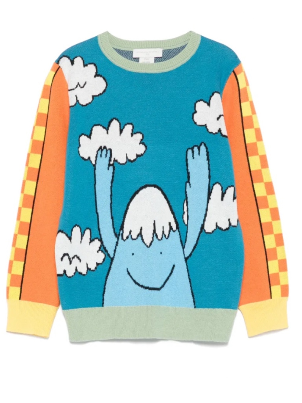 NWT Stella McCartney Kids - Blue & Orange 100% Cotton Sweater, Size 8y